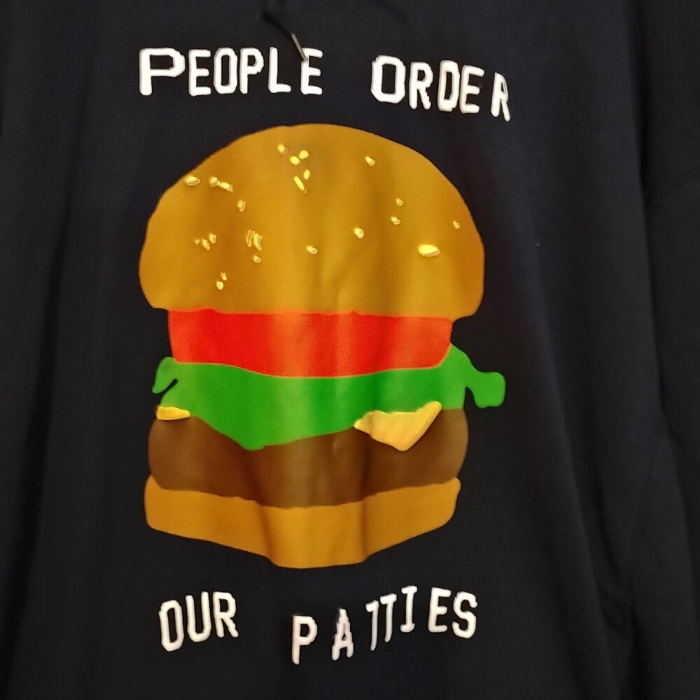 Men's Black XL CPFM X Spongebob X Uniqlo Hoodie Crabby Patty Travis Scott